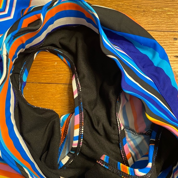 Dolfin Small Aquashape A-Line Swim Skirt bottoms bikini blue - Picture 6 of 7